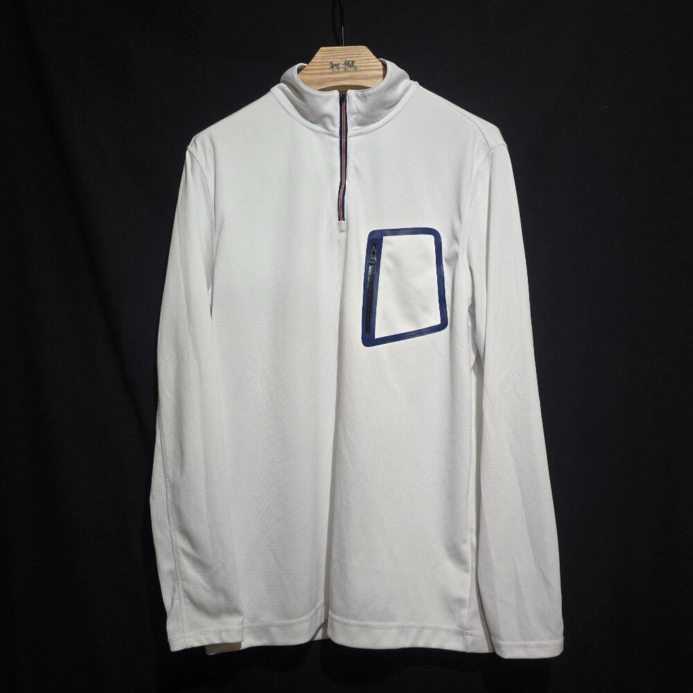 Robert Graham X Men's Performance 1/4 Zip - White - Sz M*